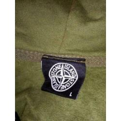 Stone Island - vest - groen - l valt als een m