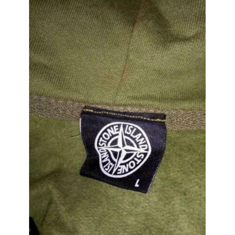 Stone Island - vest - groen - l valt als een m