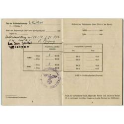 Soldbuch Luftwaffe Oorkonde KVK2 Oostfront Strafdienst