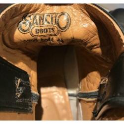 SANCHO HALF HOGE BOOTS / LAARZEN ZWART maat 44