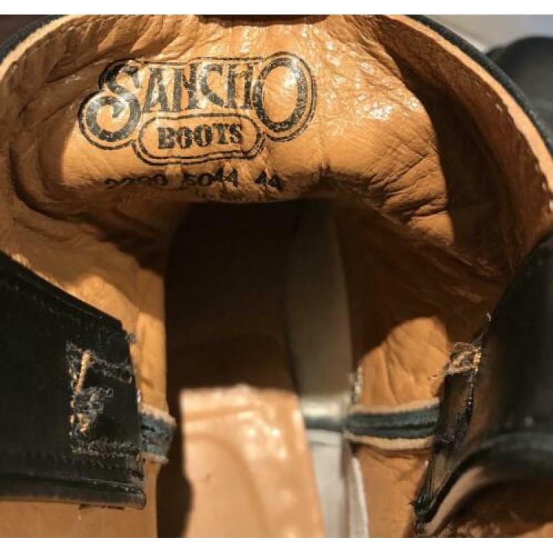 SANCHO HALF HOGE BOOTS / LAARZEN ZWART maat 44