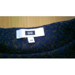 We Fashion nieuwe top blauw brons lurex maat XXL incl verz