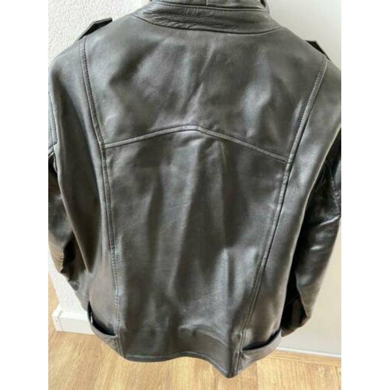 Echt leren biker jas