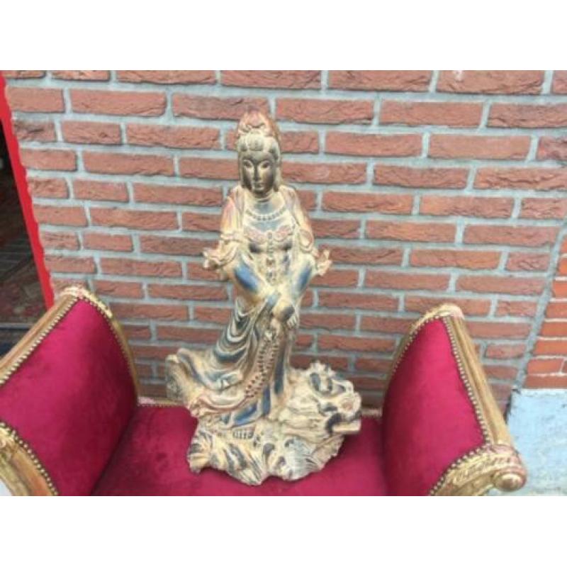 topbeeld! houten Kwanyin uit China