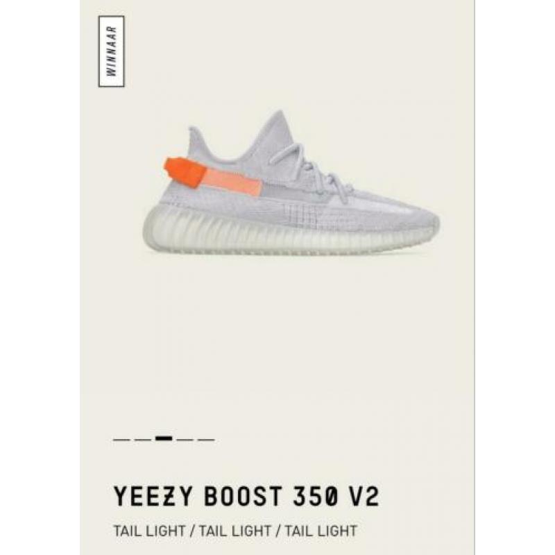 Yeezy Boost 350 V2 Tail Light - maat 42