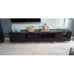 IKEA Besta tv meubel 240x40 met glasplaat