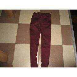 nieuwe mooie bordeauxrode skinny stretch jeans, mt 36