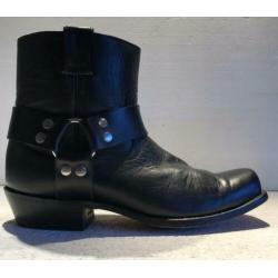 SANCHO HALF HOGE BOOTS / LAARZEN ZWART maat 44