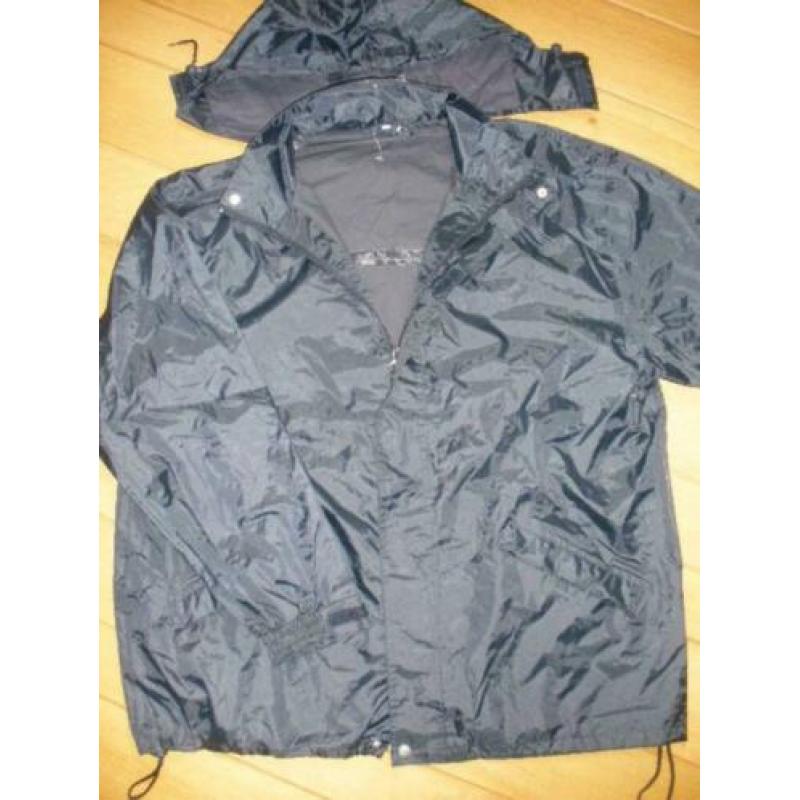 Regenjas regenjack donker blauw maat M - nieuw -