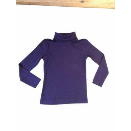 paarse col longsleeve, ALS NIEUW, 122 - 128