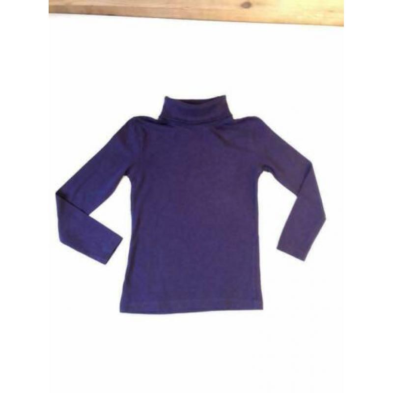 paarse col longsleeve, ALS NIEUW, 122 - 128