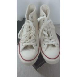 ALL STARS witte gebreide halfhoge sneakers, maat 37 NEW