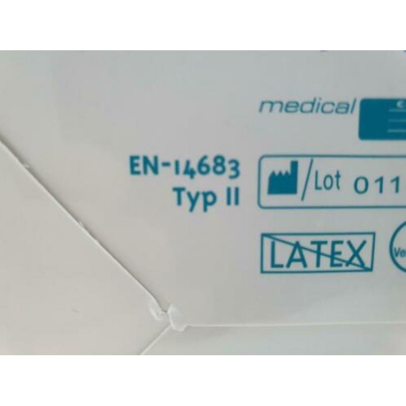 Medische mondkapjes / mondmaskers 80 stuks - 3 laags