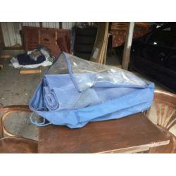 Tent tapijt 3,5 x 4,5 mtr blauw