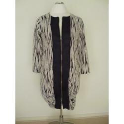 Ophilia donkerblauwe jurk/vest/tuniek maat 3 (46)
