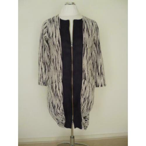 Ophilia donkerblauwe jurk/vest/tuniek maat 3 (46)