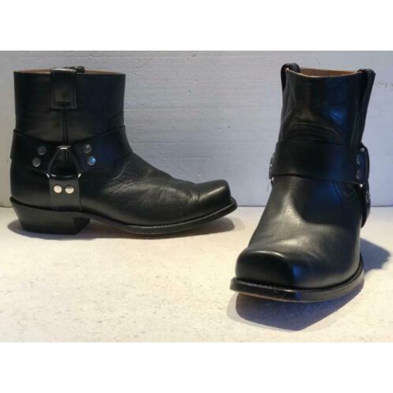 SANCHO HALF HOGE BOOTS / LAARZEN ZWART maat 44