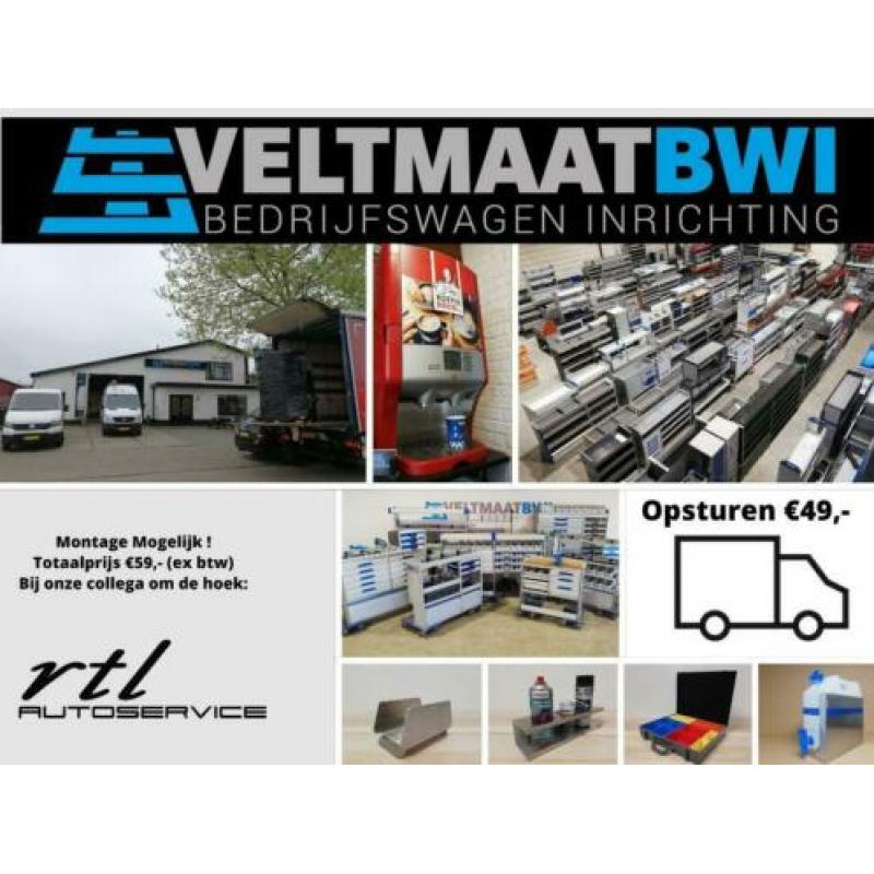 Sortimo Globelyst SET L+R inrichting €895,- dubbele cabine