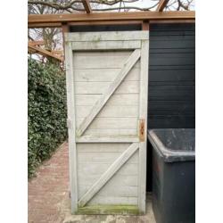 Tuinpoort van vurenhout