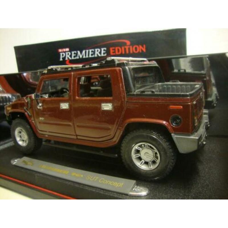 Hummer H2 bordeaux Maisto 1:18 KRD