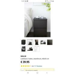 Ikea malm nachtkastje