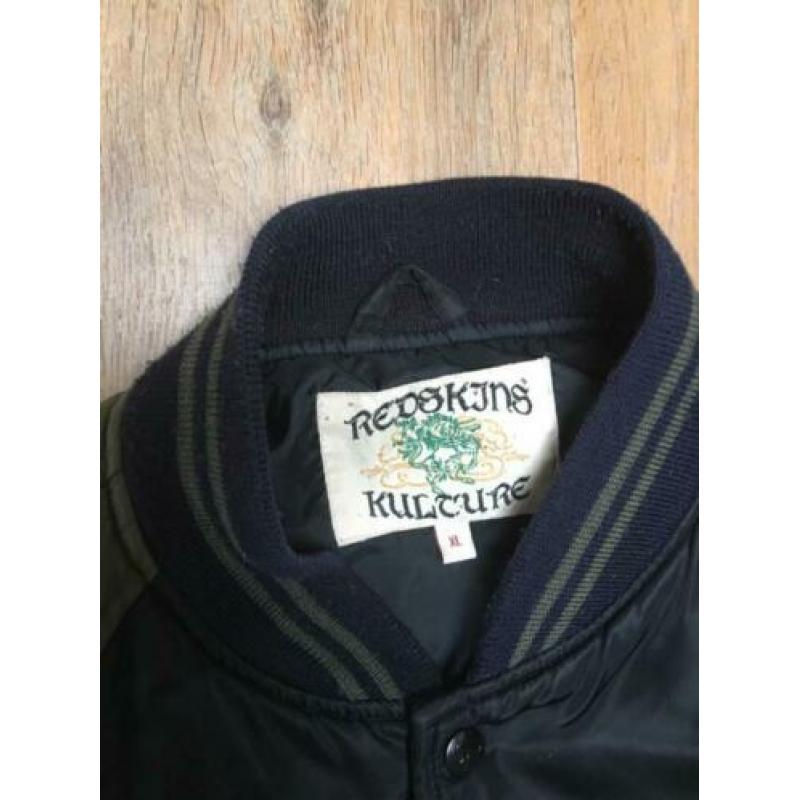 Redskins Heren Bomber Baseball Jack Nylon XL Zwart/Groen