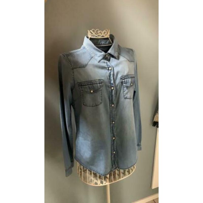 Mooi blauw Anti Blue blouse maat XL