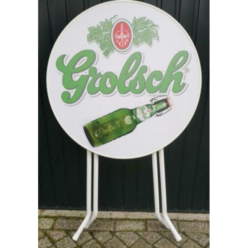 Grolsch statafel voor in café kroeg keet mancave bar schuur