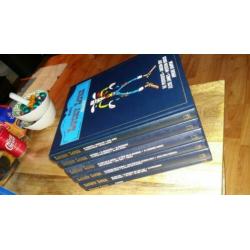 Box met 6 albums van Lucky luke, Complete Dargaud collectie