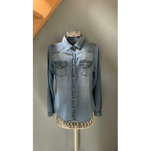 Mooi blauw Anti Blue blouse maat XL