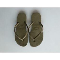 Havainas slippers goud maat 33/34