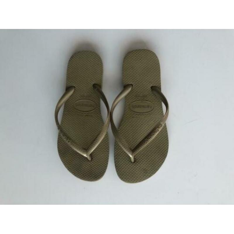 Havainas slippers goud maat 33/34