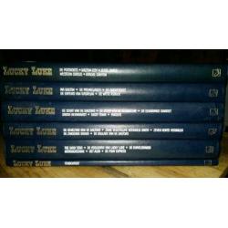 Box met 6 albums van Lucky luke, Complete Dargaud collectie