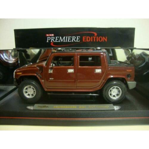 Hummer H2 bordeaux Maisto 1:18 KRD