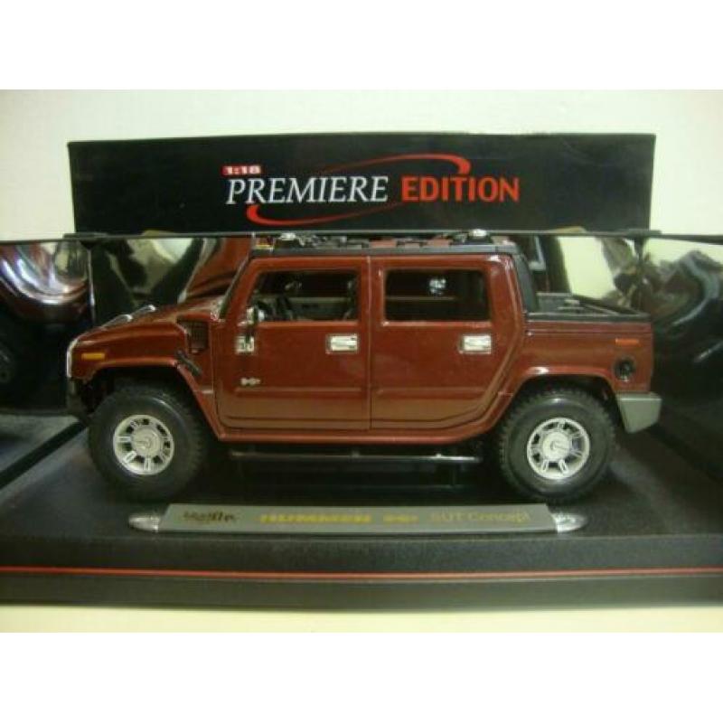 Hummer H2 bordeaux Maisto 1:18 KRD