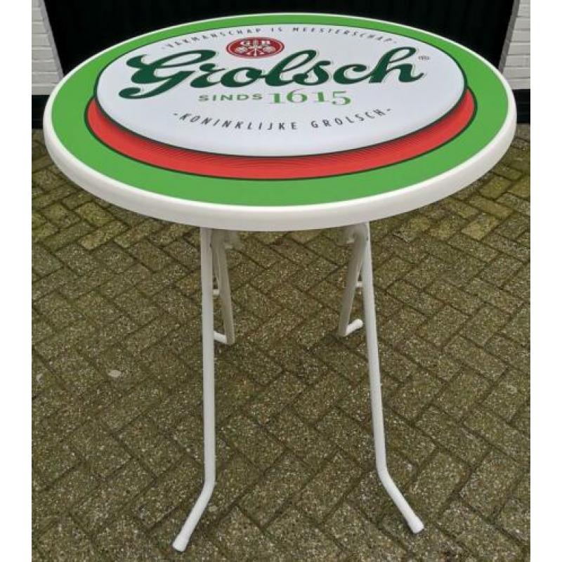 Grolsch statafel voor in café kroeg keet mancave bar schuur