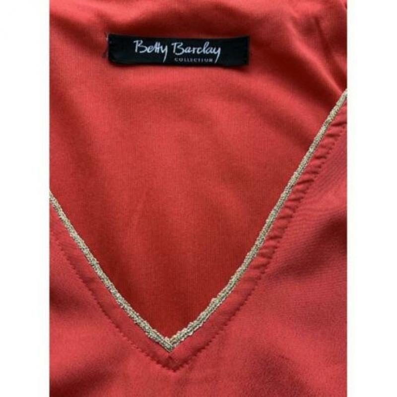 Betty Barclay koraal/goud jurkje - 40 - New