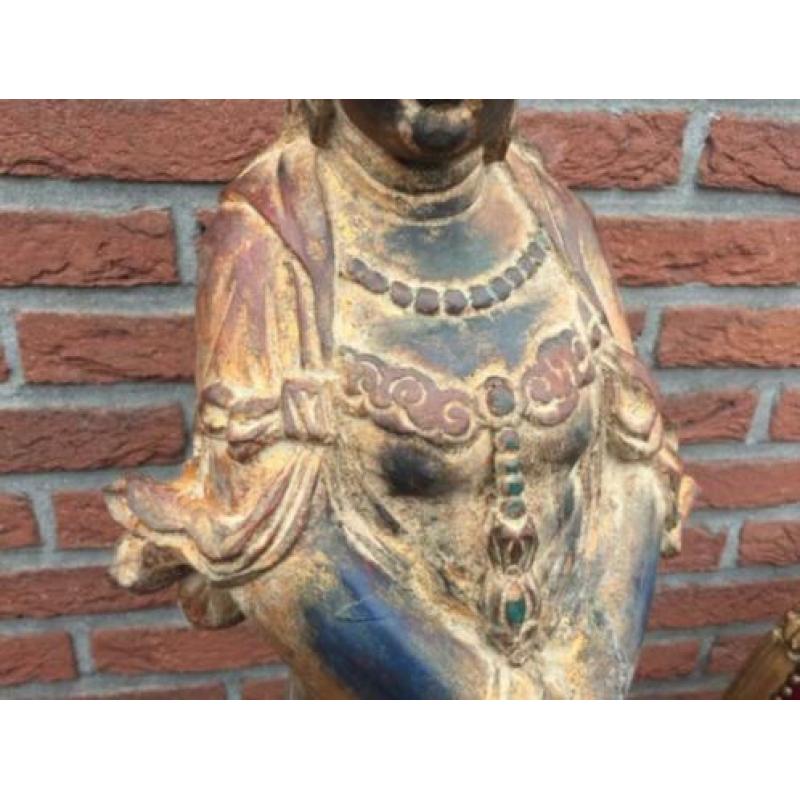 topbeeld! houten Kwanyin uit China