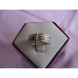 ?€24,50 MOOIE ANTIEKE ZILVEREN RING MT 17 - vcmr