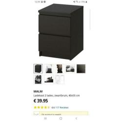 Ikea malm nachtkastje