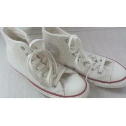 ALL STARS witte gebreide halfhoge sneakers, maat 37 NEW