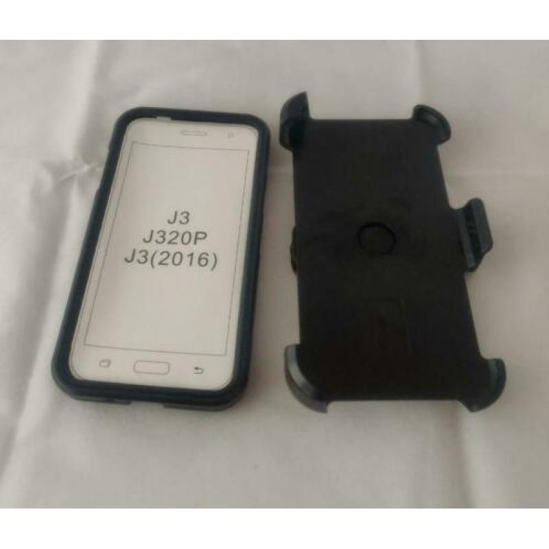 Armor Hybrid Case Samsung Galaxy J3 (2016) SM-J320P - Zwart
