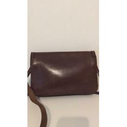 Vintage leren tasje schoudertas