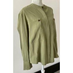 Mango blouse in legergroen. NIEUW!