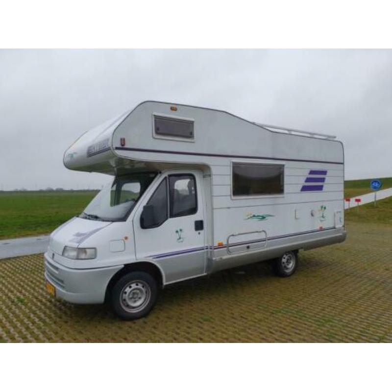 nette fiat 2.5 d ,hymer alkoof ,1995,airco,5 persoons