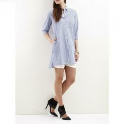 Object vlot lange gele gestreepte blouse mt 36/S KOOPJE