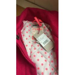 Tumble ‘n dry winterjas, donkerroze (maat 104)