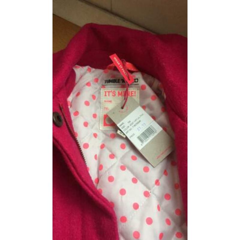Tumble ‘n dry winterjas, donkerroze (maat 104)