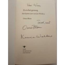 Zo is het genoeg – Jan Wolkers Gesigneerd