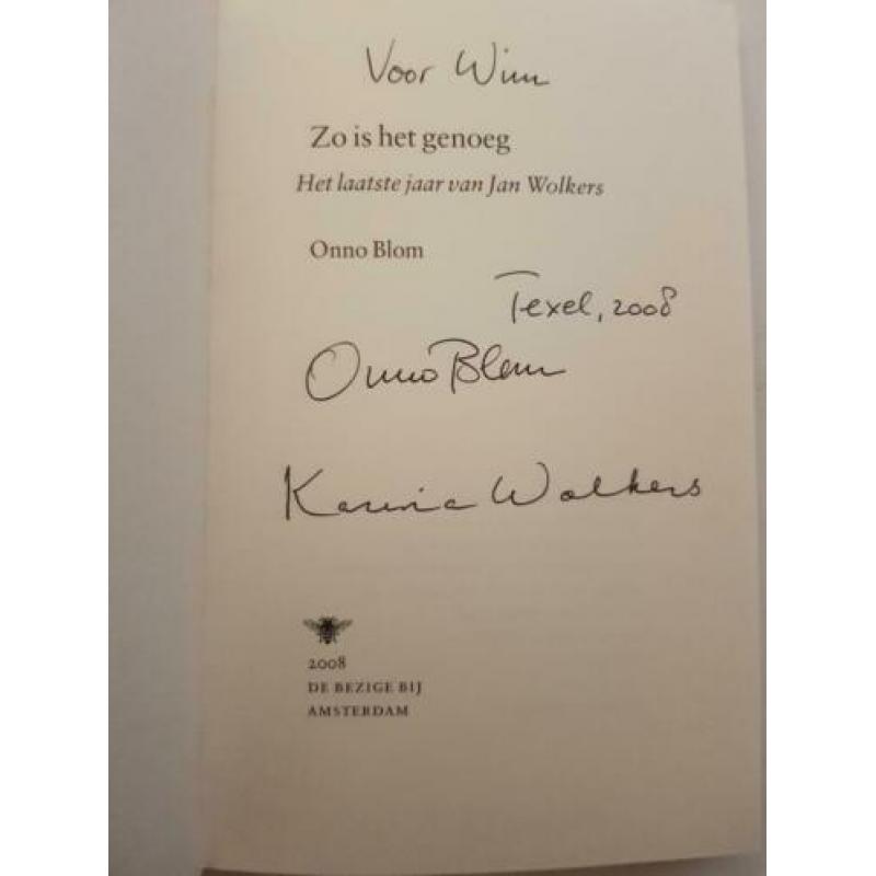 Zo is het genoeg – Jan Wolkers Gesigneerd